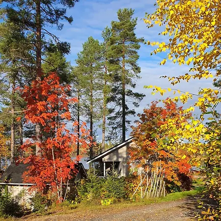 Chalet Salme Lemmikkiystaevaellinen Moekki Taivalkoskella Jokijaerven Rannalla *