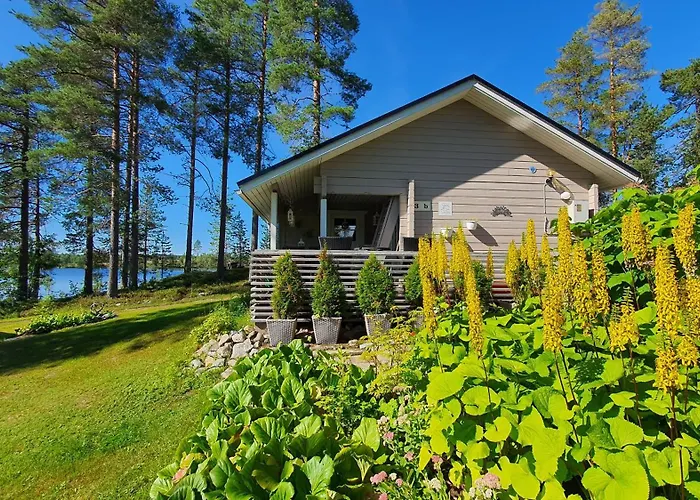 Salme Lemmikkiystaevaellinen Moekki Taivalkoskella Jokijaerven Rannalla
